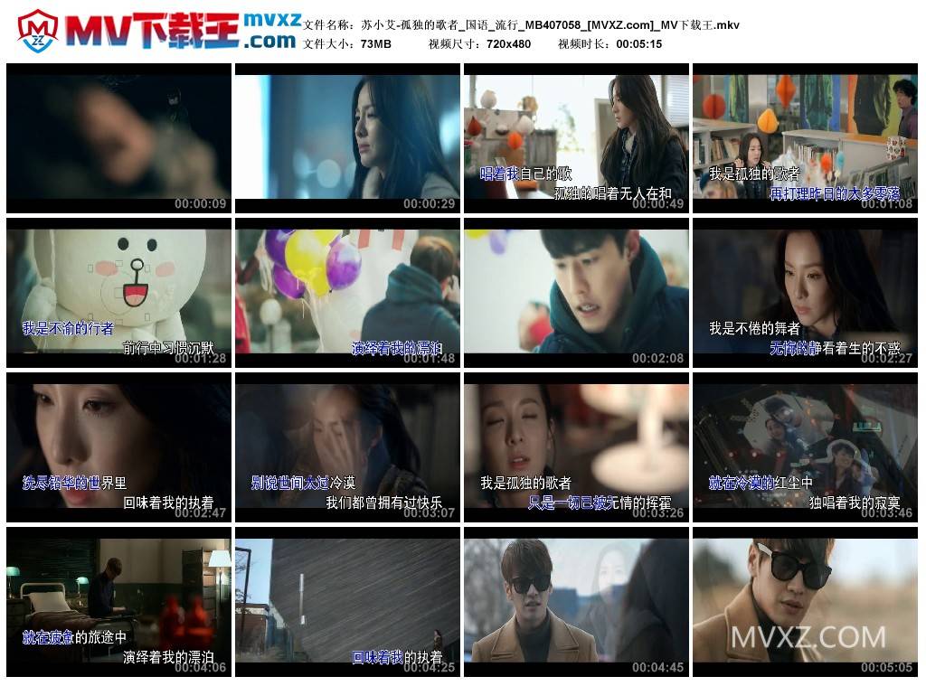 苏小艾-孤独的歌者_国语_流行_MB407058